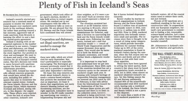 Greinin í Wall Street Journal