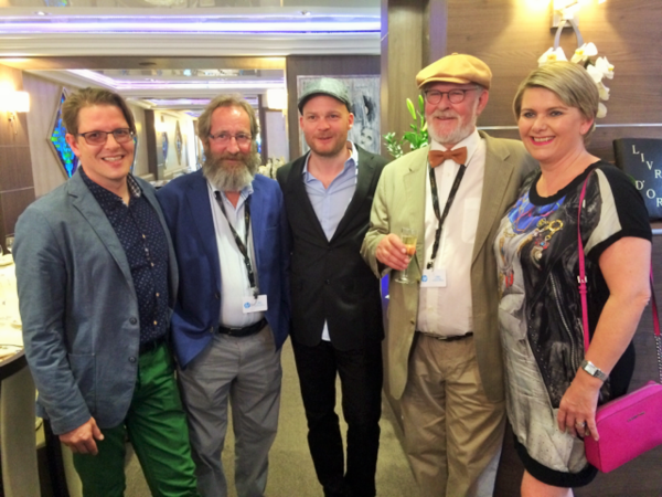 Grímar Jónsson, Sigurður Sigurjónsson, Grímur Hákonarson, Theodór Júlíusson og Ragnheiður Elín Grímar Jónsson, Sigurður Sigurjónsson, Grímur Hákonarson, Theodór Júlíusson og Ragnheiður Elín