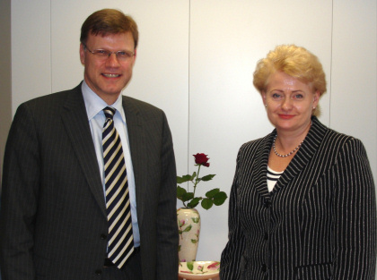 Árni M. Mathiesen og Dalía Grybauskaité